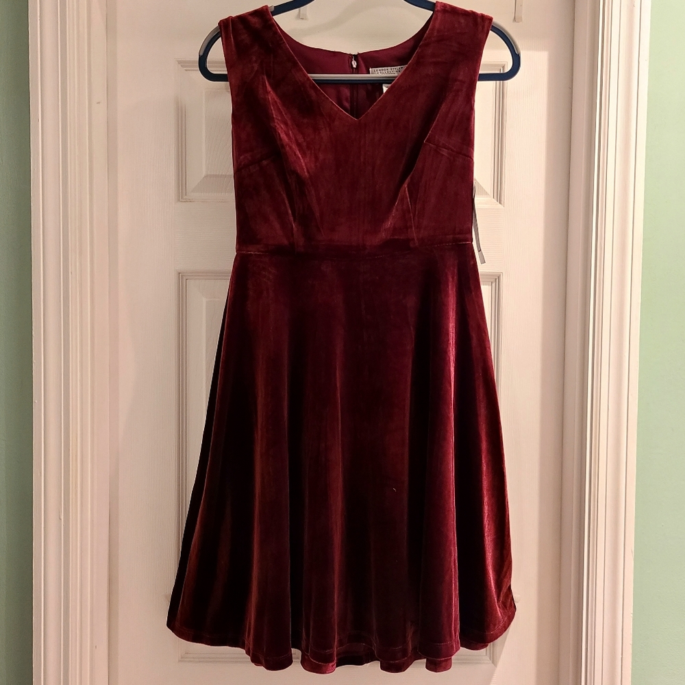 Empire Burgundy Dress